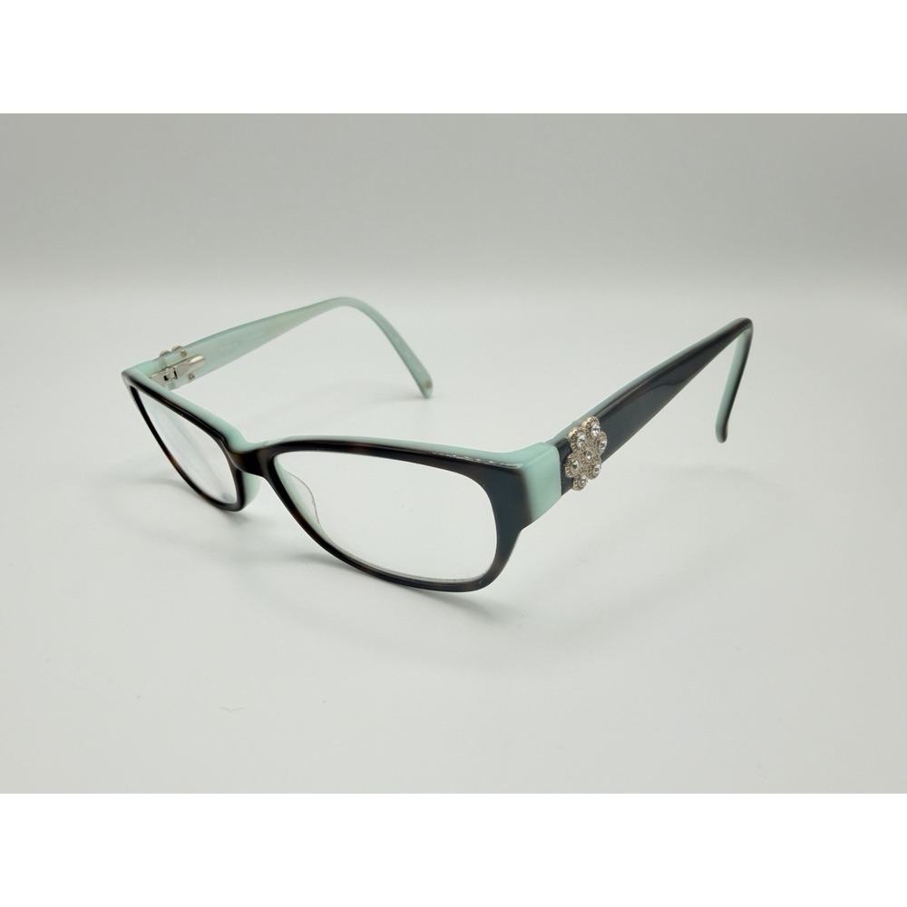Bulova Santorini Rectangle Eyeglasses Frames Brown Tortoise Mint / 51-16-135
